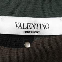 Pre Owned Valentino Green Camouflage Printed Cotton T-Shirt M