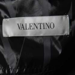 Valentino Black Synthetic VLTN Logo Puffer Jacket XL
