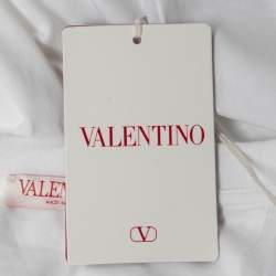 Valentino White Cotton Crew Neck T-Shirt L