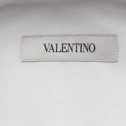 Valentino White Cotton Button Front Shirt M