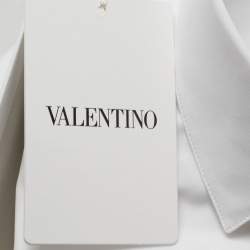 Valentino White Cotton Button Front Shirt M
