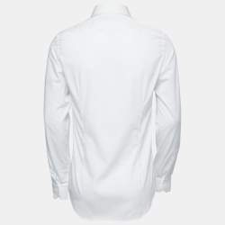 Valentino White Cotton Button Front Shirt M