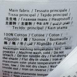 مملوكة مسبقًا Valentino White Solid Cotton Jersey T-Shirt L