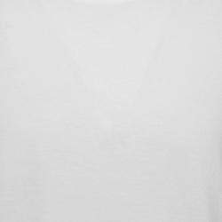 مملوكة مسبقًا Valentino White Solid Cotton Jersey T-Shirt L