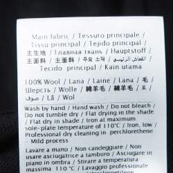 Pre Owned Valentino Black Wool Knit Crew Neck Jumper L