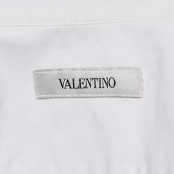مملوكة مسبقًا Valentino White Cotton Long Sleeve Shirt M