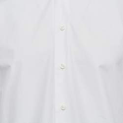 مملوكة مسبقًا Valentino White Cotton Long Sleeve Shirt M
