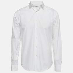 Pre Owned Valentino White Cotton Long Sleeve Shirt M