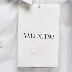 Pre Owned Valentino White Cotton Long Sleeve Shirt M