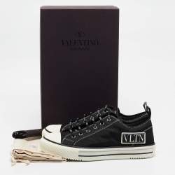 Valentino Black Mesh Giggies Sneakers Size 41