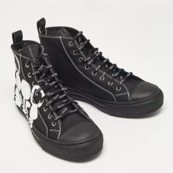 Valentino Black Canvas Good Lover Giggies Sneakers Size 42