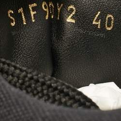 Pre Owned Valentino Black Canvas Cityplanet Sneakers Size 40