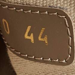 Valentino Brown/Beige Canvas and Leather Toile Iconographe Sneakers Size 44 