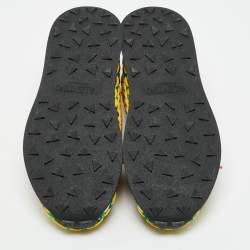 مملوكة مسبقًا Valentino Crochet Size 45 Multicolor Woven Fabric Low Top Sneakers