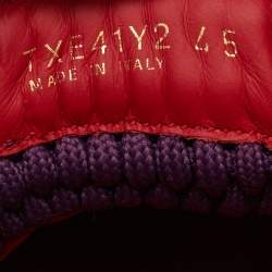 مملوكة مسبقًا Valentino Crochet Size 45 Multicolor Woven Fabric Low Top Sneakers