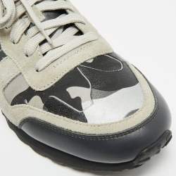 مملوكة مسبقًا حذاء رياضي فالنتينو "روكرانر" جلد وزبدة متعدد الألوان بدانتيل مقاس 44