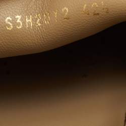 Pre Owned Valentino Rockstud Size 42.5 Desert Brown Leather Slip On Loafers