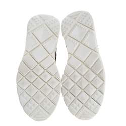 Pre Owned حذاء رياضي فالنتينو برقبة عالية  شبكة وجلد مقاس 44