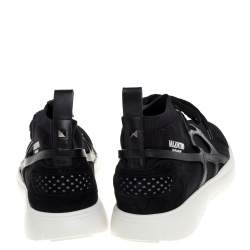 Pre Owned حذاء رياضي فالنتينو برقبة عالية  شبكة وجلد مقاس 44