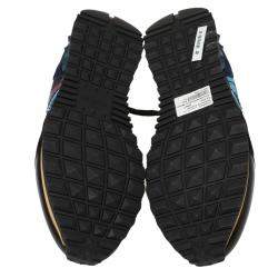 Pre Owned حذاء رياضي فالنتينو روك رانر نمط مموه قماش وجلد متعدد الألوان مقاس 41