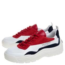 مملوكة مسبقًا Valentino Multicolor Leather Chunky Sneakers Size 43