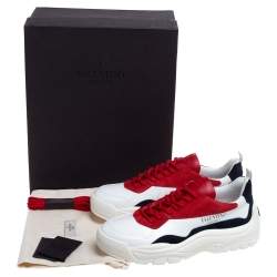 مملوكة مسبقًا Valentino Multicolor Leather Chunky Sneakers Size 43