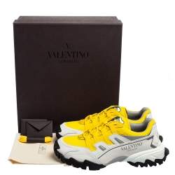Valentino Tri-Color Mesh and Leather Climber Sneakers Size 44
