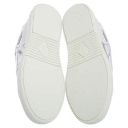 مملوكة مسبقًا Valentino Garavani White Leather VL7N Low-Top Sneakers Size 41