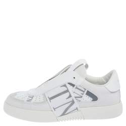 Valentino Garavani White Leather VL7N Low-Top Sneakers Size 41