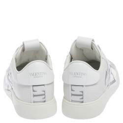 مملوكة مسبقًا Valentino Garavani White Leather VL7N Low-Top Sneakers Size 41