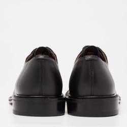 Pre Owned Valentino Black Leather Lace-Up Derby Size 41