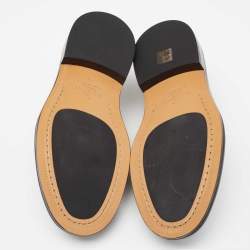 Pre Owned Valentino Black Leather Lace-Up Derby Size 41