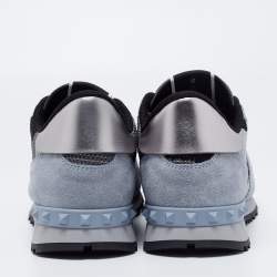 Valentino Multicolor Mesh And Leather Rockrunner Sneakers Size 40