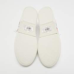 Valentino White Leather and Rubber VLTN Low Top Sneakers Size 43