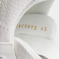 Valentino White Leather and Rubber VLTN Low Top Sneakers Size 43