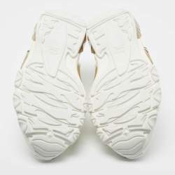 مملوكة مسبقًا Valentino White Leather VLTN Sneakers Size 42