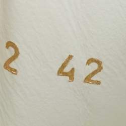 مملوكة مسبقًا Valentino White Leather VLTN Sneakers Size 42