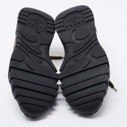 Pre Owned Valentino Multicolor Leather and Suede Rockrunner Sneakers Size 39