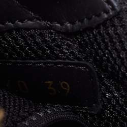 Pre Owned Valentino Multicolor Leather and Suede Rockrunner Sneakers Size 39