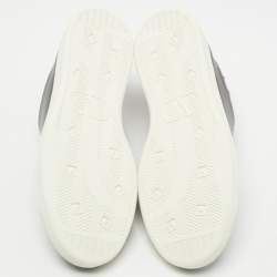 Pre Owned Valentino Black Leather VLogo Low Top Sneakers Size 42