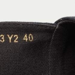 Valentino Navy Blue Canvas Vltn Logo Print Espadrille Flats Size 40