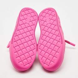 Pre Owned Valentino Pink Leather One Stud Sneakers Size 42