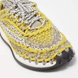 Pre Owned Valentino Tricolor Crochet Low Top Sneakers Size 41