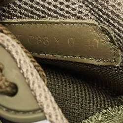 Pre Owned Valentino Multicolor Suede and Canvas Rockrunnner Low Top Sneakers Size 40