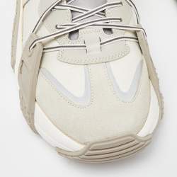 Pre Owned Valentino Grey Suede and Leather Low Top Sneakers Size 44.5