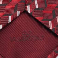 Valentino Multicolor Striped Jacquard Silk Tie