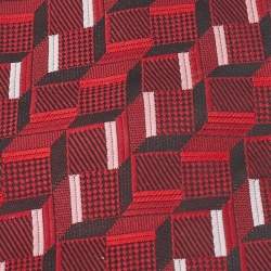 Valentino Multicolor Striped Jacquard Silk Tie