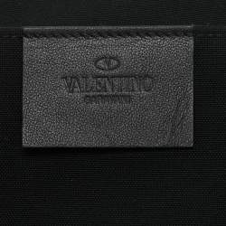 Pre Owned Valentino Black Nylon Spaceland Laptop Case