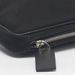 Pre Owned Valentino Black Nylon Spaceland Laptop Case