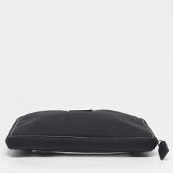 Pre Owned Valentino Black Nylon Spaceland Laptop Case